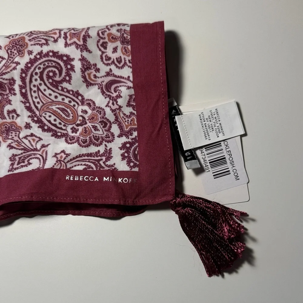 Rebecca Minkoff Bandana Paisley Print Scarf NWT